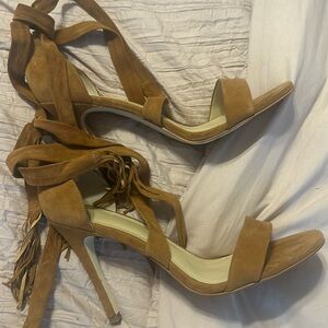 Faux suede caramel color